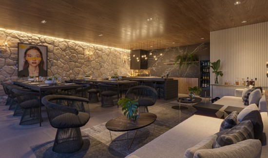 Espaço gourmet interno